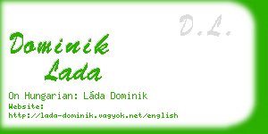 dominik lada business card