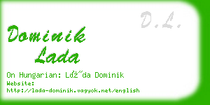 dominik lada business card